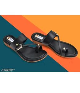 Black Toe Ring Sandals