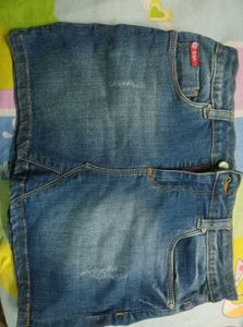 Denim Mini Skirt