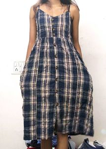 Blue Plaid Sundress ❤️😘