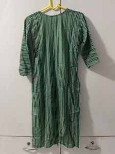 Green Striped Kurti