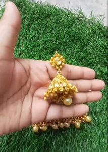 Gold Tone Indian Bridal Necklace