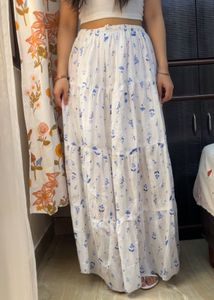 Floral Tiered Maxi Skirt