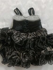 Floral Black Dress