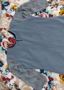 Dusty Blue Maxi Dress
