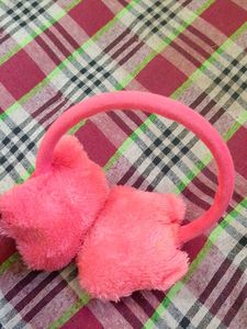 Pink Plush Earmuffs