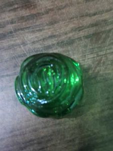Green Glass Rose