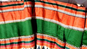 Green &amp; Orange Dress