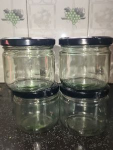 GLASS BOTTLES 4 PIECE