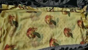 Yellow Saree with Peacock Print