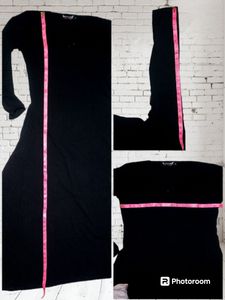 Plain Black Burkha with dupatta for women