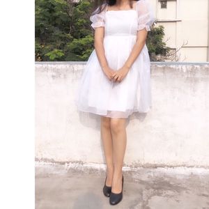 Price Dropped Trendy Women White dress