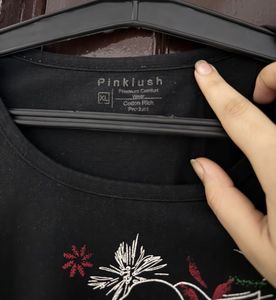 Floral Embroidered Tee