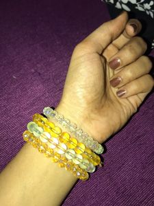 Crystal Bead Bracelet Set