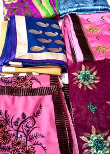 For Donations Pack Of 6 Saree