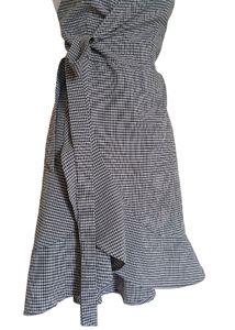 Checkered Wrap Dress
