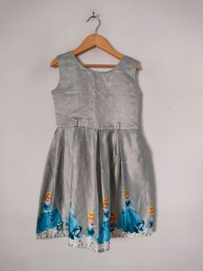 Grey Printed frock