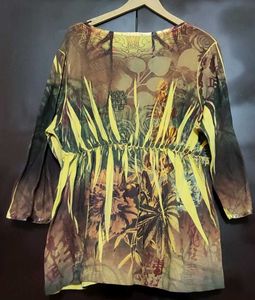Multi Printed Winter Top For Girl Or Woman 38 Bust