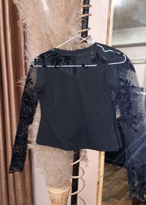 Black Laced Formal Top