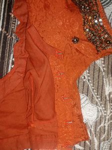 Brown Color Saree