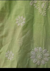 Green Chikankari Kurti