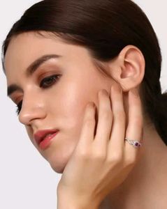 Ruby Studded Heart Shaped For Women And Girls