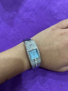 Stylish Silver-Tone Wristwatch