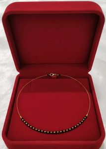 invisible Black Bead chain