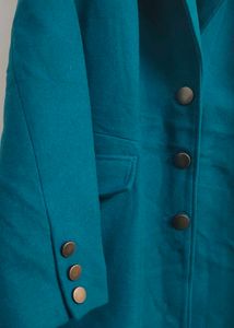 Elegant Teal Coat