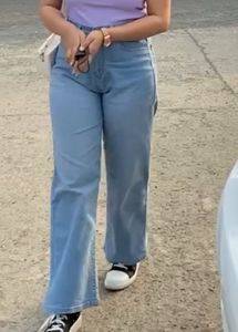 Light Wash Wide Leg Jeans