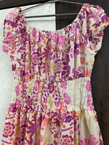 Floral Smocked Maxi