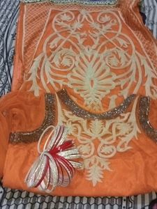 Beautiful  Party Wear  Kurti With Chuda Free