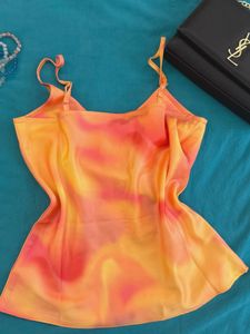 Tie-Dye Cowl Neck Cami Top