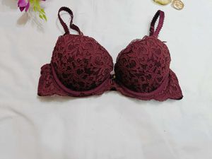 🇳🇿💫💗 Maroon Sexy Look Lace Bra