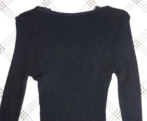 Black Coquette Lace-Bow Top