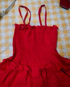 Red Pinteresty Dreamy Picnic Date Dress