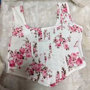 Floral Corset Top