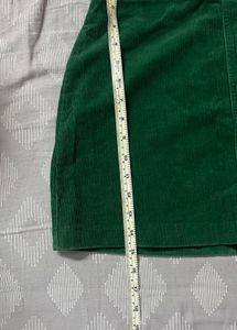 vintage green corduroy miniskirt