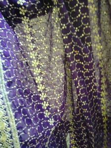Elegant Purple Saree with Sequin Work