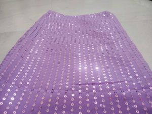 Elegant Lavender Saree with Sequins