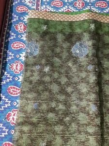 Elegant Green Floral Saree