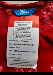 Branded  Red Crepe  Kurti
