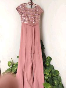 Pink Sequin Top Jumpsuit