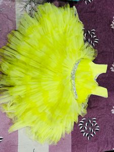 Lemon Yellow Pretty Frock