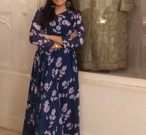 Floral Anarkali frock
