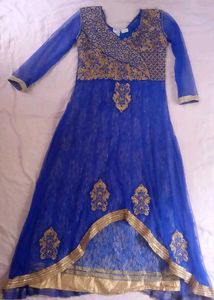 Elegant Blue Ethnic Gown