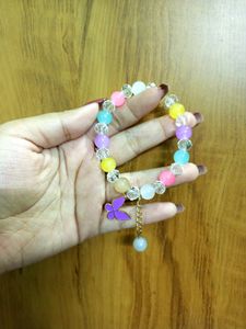 PACK OF 4 CRYSTAL BUTTERFLY BRACELET