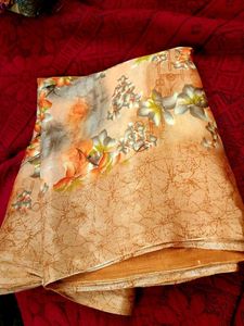 Floral Print Saree