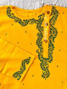 Elegant Yellow Kurta