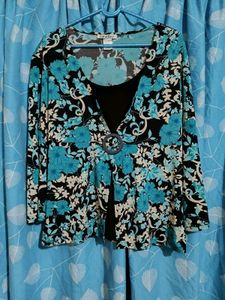 Carol Rose Floral Print Top