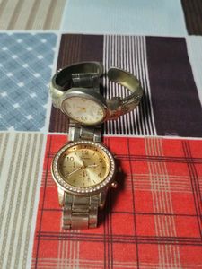 Set Of 2 Geneva Rhinestone Watch